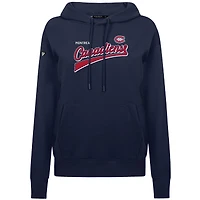 Women's Levelwear Navy Montreal Canadiens Adorn Fleece Hoodie