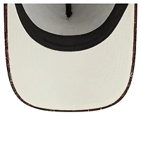 Women's New Era  Dark Brown Montreal Canadiens 9FORTY A-Frame Knit Trucker Adjustable Hat