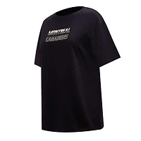 T-shirt boxy Pro Standard noir des Canadiens de Montréal pour femmes
