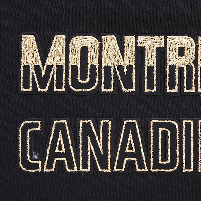 T-shirt boxy Pro Standard noir des Canadiens de Montréal pour femmes