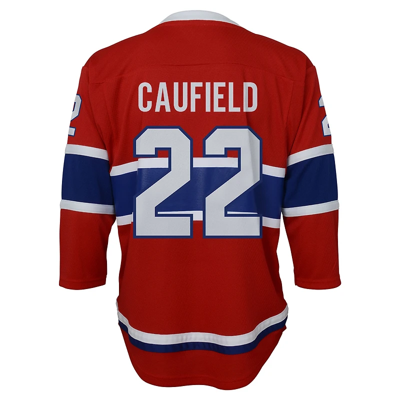 Youth Cole Caufield Red Montreal Canadiens Replica Player Jersey