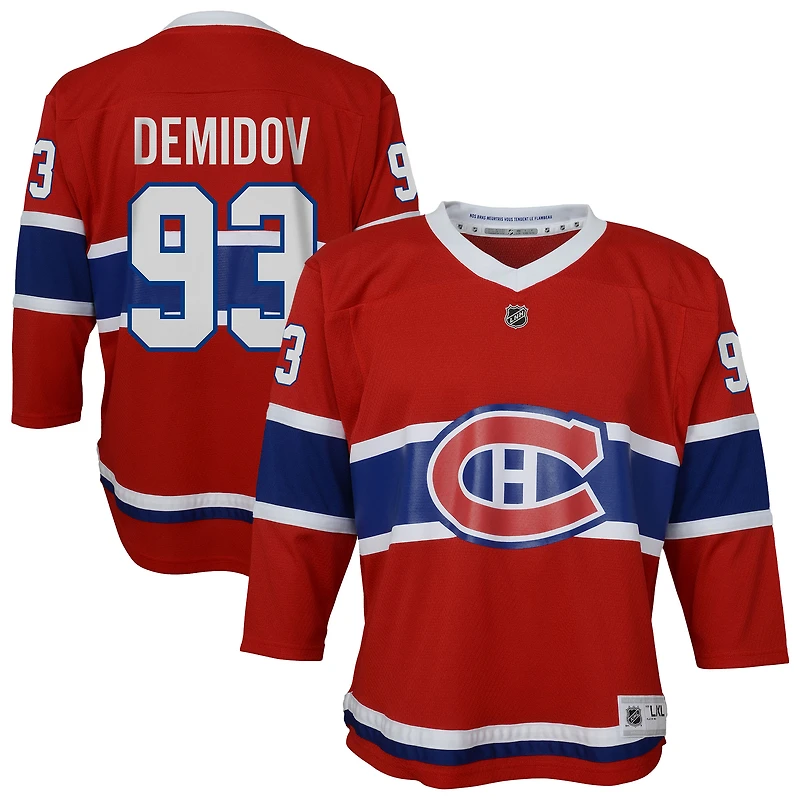 Youth Ivan Demidov Red Montreal Canadiens Replica Jersey