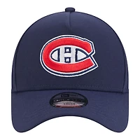 Casquette ajustable New Era bleu marine des Canadiens de Montréal 9FORTY pour jeunes