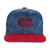 Casquette ajustable True Retro bleue des Canadiens de Montréal pour jeunes Outerstuff