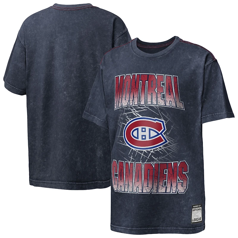 T-shirt délavé à l'acide bleu marine des Canadiens de Montréal « Time to Shine » pour jeunes Outerstuff