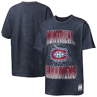 T-shirt délavé à l'acide bleu marine des Canadiens de Montréal « Time to Shine » pour jeunes Outerstuff