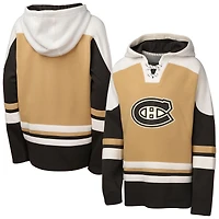 Sweat à capuche col en V Ageless Raglan des Canadiens de Montréal pour jeunes Outerstuff Tan