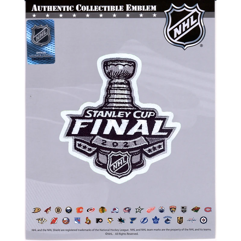 Fanatics Authentique Canadiens de Montréal contre Tampa Bay Lightning 2021 Coupe Stanley Matchup Écusson de maillot de l'emblème national non signé