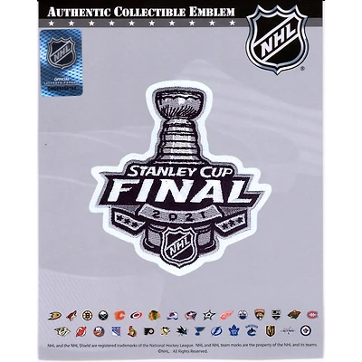 Fanatics Authentique Canadiens de Montréal contre Tampa Bay Lightning 2021 Coupe Stanley Matchup Écusson de maillot de l'emblème national non signé