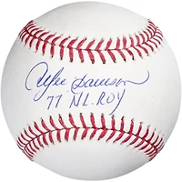 Ballon de baseball autographié par André Dawson avec l'inscription « 77 NL ROY »