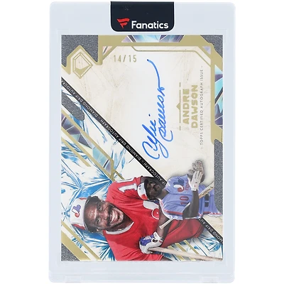 Andre Dawson Montreal Expos Autographed 2025 Topps Diamond Icons Diamond Drip #DDA-AD #14/15 Card