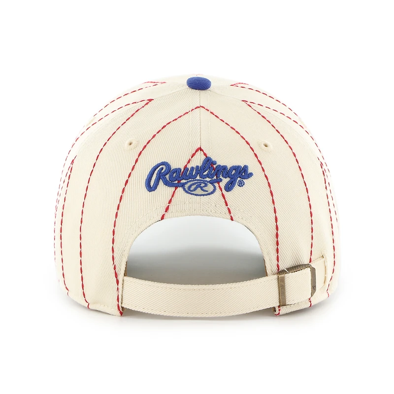 Men's '47 x Rawlings Natural/Royal Montreal Expos Pinstripe Clean Up Adjustable Hat