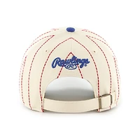 Men's '47 x Rawlings Natural/Royal Montreal Expos Pinstripe Clean Up Adjustable Hat