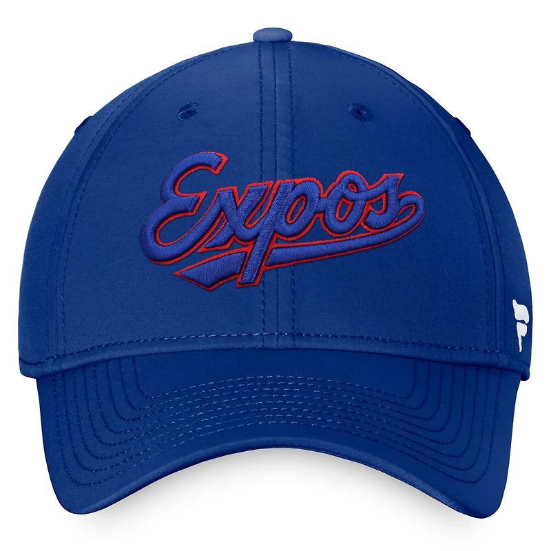 Men's Fanatics Blue Montreal Expos Cooperstown Core Flex Hat