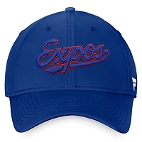 Men's Fanatics Blue Montreal Expos Cooperstown Core Flex Hat