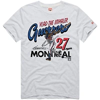 Men's Homage Vladimir Guerrero Ash Montreal Expos Graphic Player Tri-Blend T-Shirt