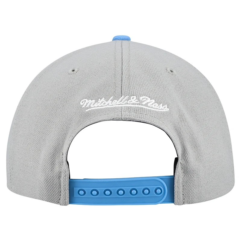 Casquette à rabat basique Mitchell & Ness grise pour homme, collection Cooperstown, Expos de Montréal