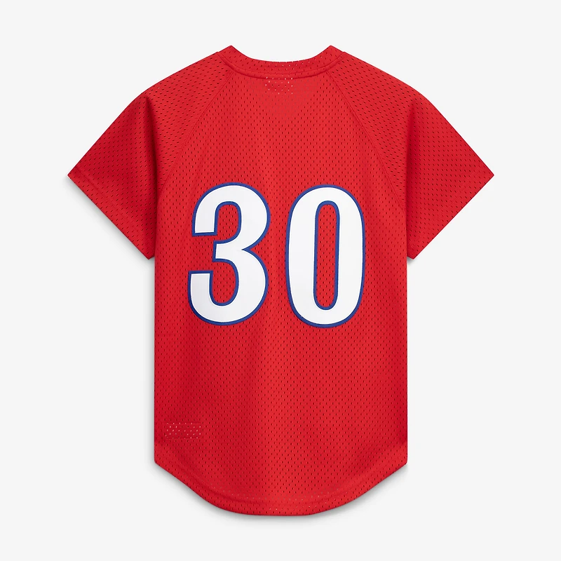Men's Mitchell & Ness Tim Raines Scarlet Montreal Expos Authentic Batting Practice Jersey