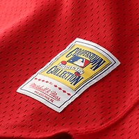 Maillot d'entraînement au bâton authentique Mitchell & Ness Tim Raines rouge écarlate des Expos de Montréal pour homme