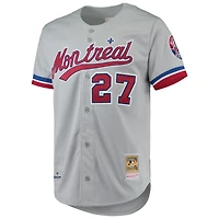 Men's Mitchell & Ness Vladimir Guerrero Gray Montreal Expos Cooperstown Collection Authentic Jersey