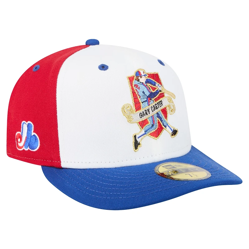 Casquette ajustée 59FIFTY Gary Carter rouge des Expos de Montréal New Era pour homme