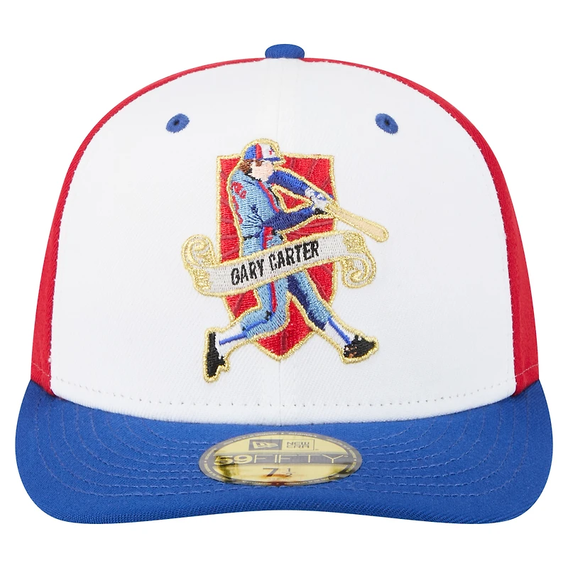 Casquette ajustée 59FIFTY Gary Carter rouge des Expos de Montréal New Era pour homme