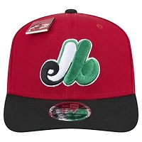 Men's New Era Red/Black Montreal Expos 2024 Big League Chew Flavor Pack 9SEVENTY Adjustable Hat