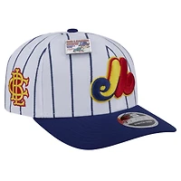 Men's New Era White/Royal Montreal Expos 2024 Big League Chew Original 9SEVENTY Adjustable Hat