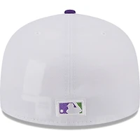 Men's New Era White Montreal Expos Cooperstown Collection 25th Anniversary Two-Tone 59FIFTY Fitted Hat