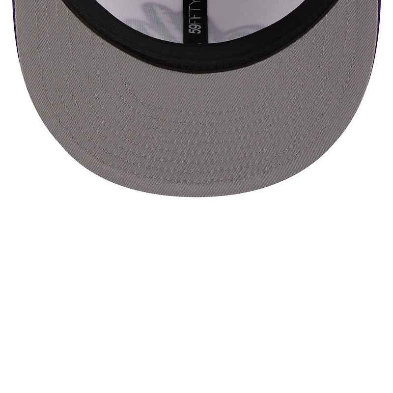 Men's New Era White Montreal Expos Cooperstown Collection 25th Anniversary Two-Tone 59FIFTY Fitted Hat