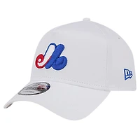 Men's New Era White Montreal Expos TC A-Frame 9FORTY Adjustable Hat
