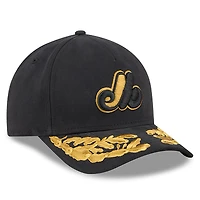 Men's New Era x Alpha Industries  Black Montreal Expos A-Frame 9FORTY Adjustable Hat