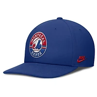 Casquette Nike Pro Performance Snapback bleue des Expos de Montréal pour homme
