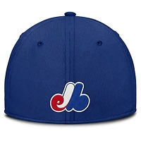 Casquette Nike Performance Flex grise/bleue des Expos de Montréal Rise Swoosh pour homme