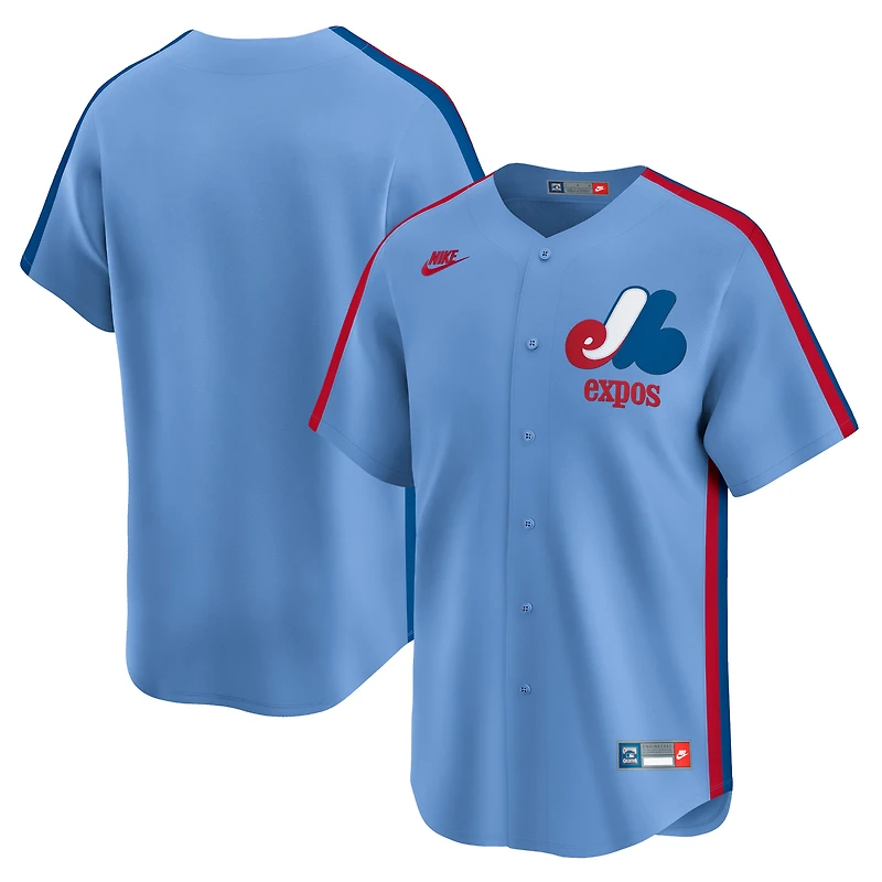Men's Nike Light Blue Montreal Expos Cooperstown Limited Jersey