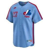 Maillot Nike Vladimir Guerrero bleu poudré des Expos de Montréal, collection Cooperstown, édition limitée pour homme