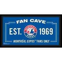 Montreal Expos Framed 10" x 20" Fan Cave Collage