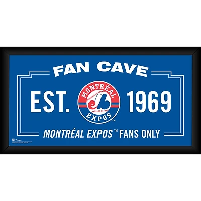 Collage encadré de 10" x 20" de la Fan Cave des Expos de Montréal