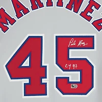 Pedro Martinez Montreal Expos Autographed Gray Mitchell & Ness 1997 Authentic Jersey with "CY 97" Inscription