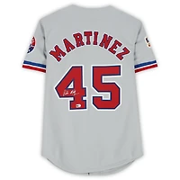 Pedro Martinez Montreal Expos Autographed Gray Mitchell & Ness Authentic Jersey  