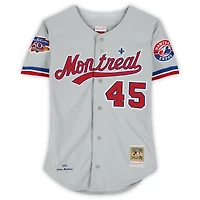 Pedro Martinez Montreal Expos Autographed Gray Mitchell & Ness Authentic Jersey  