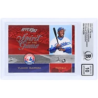 Vladimir Guerrero Montreal Expos Autographed 2003 Donruss Studio Spirit of the Game #SG-29 #/1250 Beckett Fanatics Witnessed Authenticated 10 Card