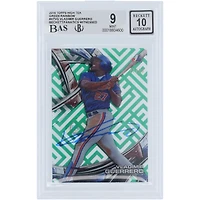 Carte autographiée de Vladimir Guerrero (Expos de Montréal) 2016 Topps High Tek Green Rainbow #HT-VG #/99