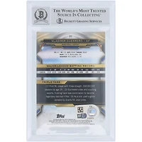 Carte autographiée de Vladimir Guerrero (Expos de Montréal), Topps Triple Threads Amber 2019, numéro 89/199, authentifiée par Beckett Fanatics Witnessed.