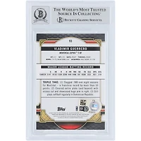 Carte autographiée de Vladimir Guerrero (Expos de Montréal), série Topps Triple Threads Emerald 2022, numéro 93, numérotée sur 259, authentifiée par Beckett Fanatics Witnessed.