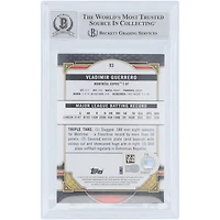 Carte autographiée de Vladimir Guerrero (Expos de Montréal), série Topps Triple Threads Emerald 2022, numéro 93/259, authentifiée par Beckett Fanatics Witnessed (note 9/10).