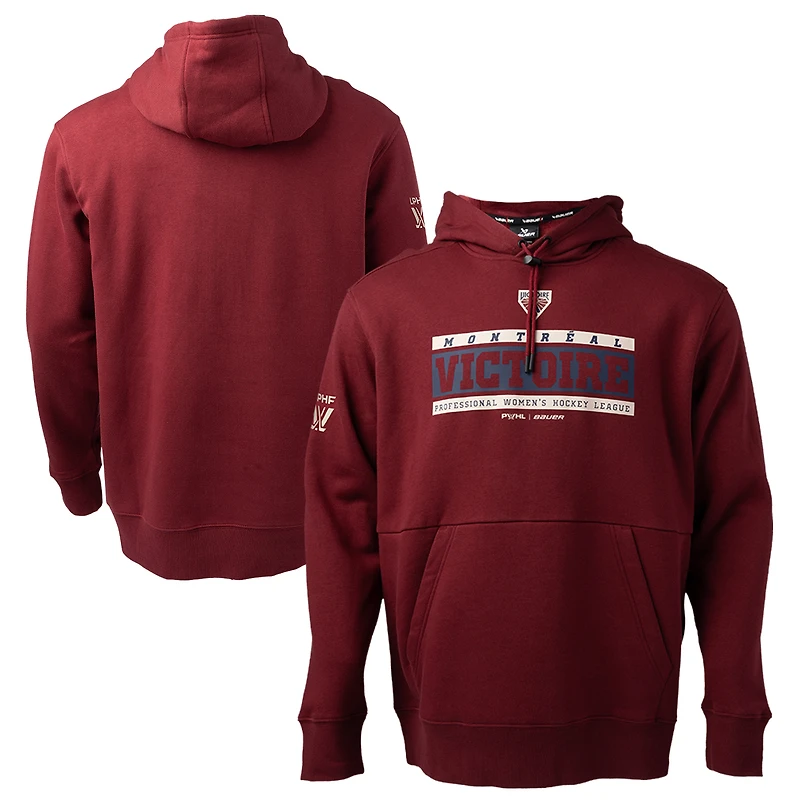 Sweat à capuche Ultimate Victoire Montréal bordeaux pour homme