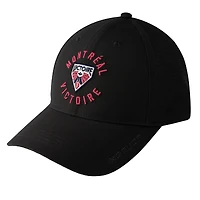 Casquette ajustable unisexe noire Montreal Victoire Performance