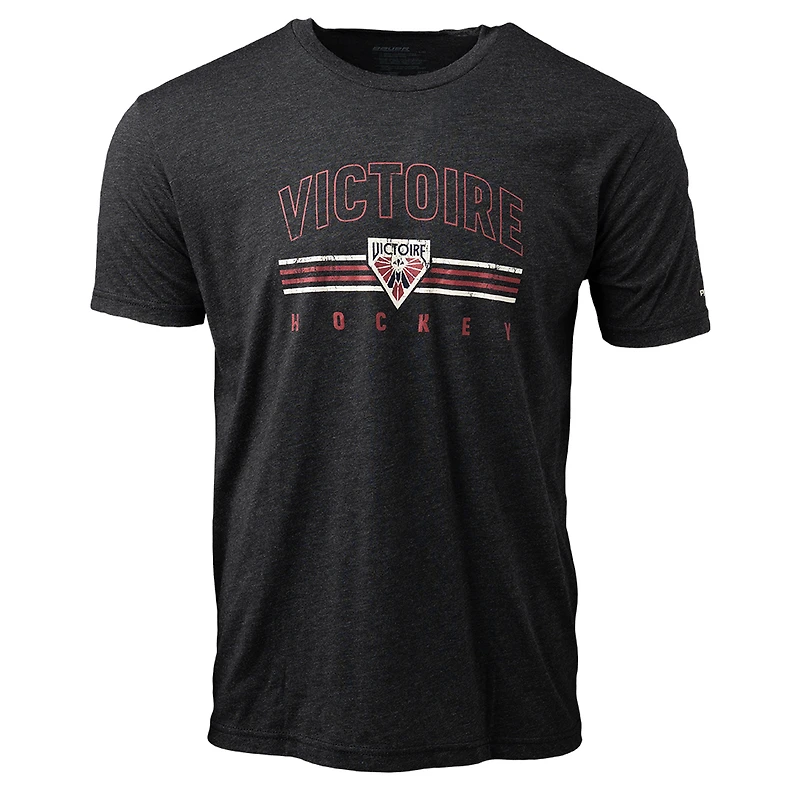 Unisex Black Montreal Victoire Tri-Blend T-Shirt