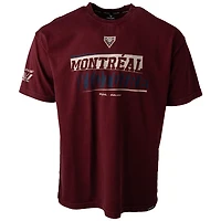 Unisex Maroon Montreal Victoire Boxy T-Shirt